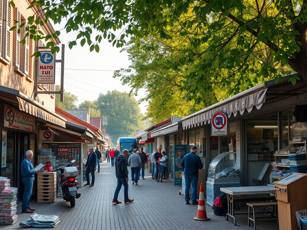 Mapa Podkowy Leśnej z zaznaczonymi obszarami inwestycji finansowanych z Funduszy Europejskich, z naciskiem na rozwój cyfrowy i społeczny.